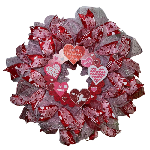 Handmade Deco Mesh Wreath – Seasonal & Holiday Door Décor